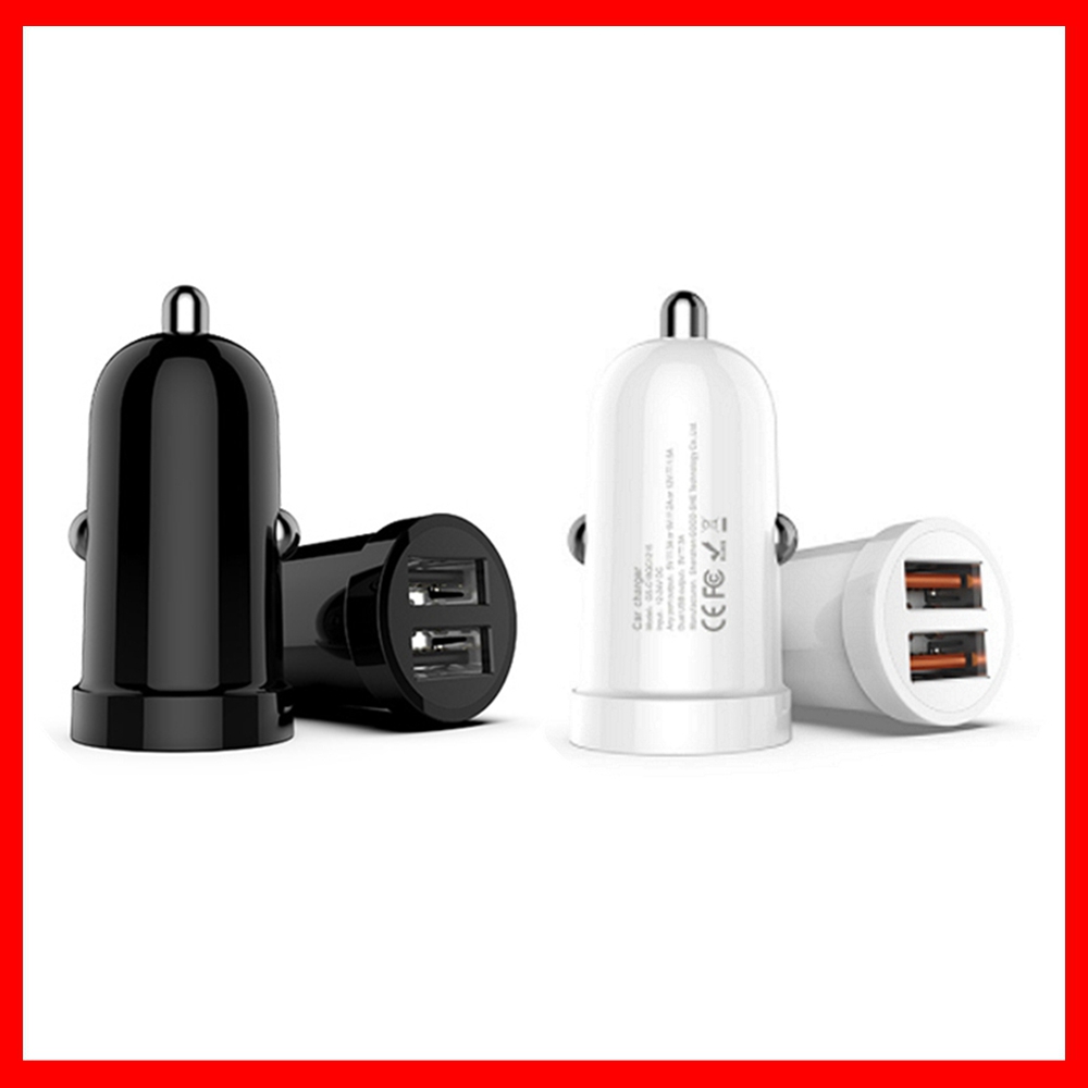 

USB Car Charger 2.4A Mini Quick Charge Fast Car USB Charger For iPhone Xiaomi Huawei Mobile Phone Adapter Universal Charger Car-Charge Car-Charger Car Charging Quick, Same as the photo