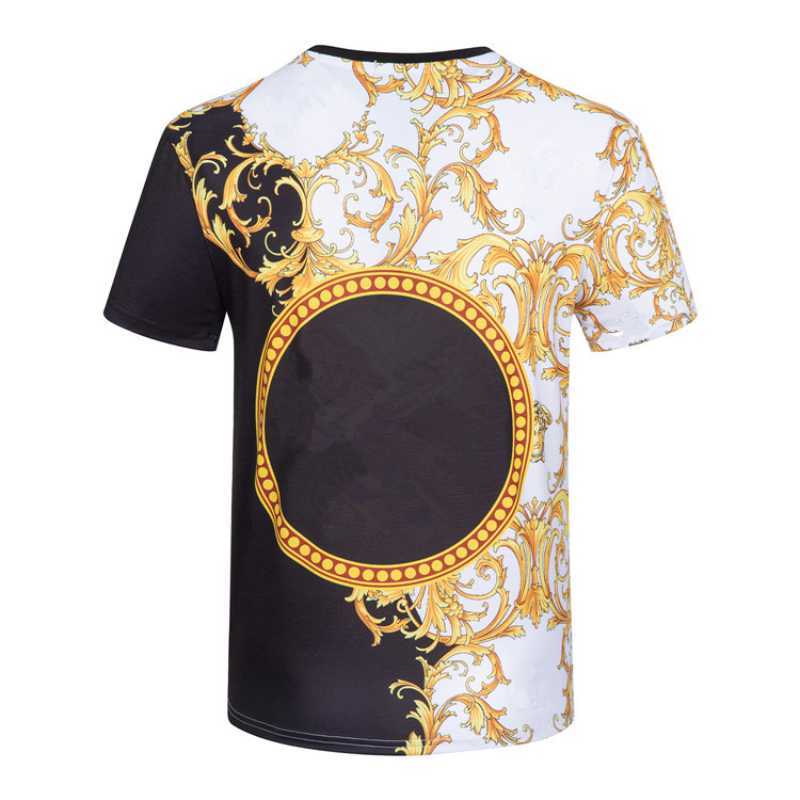 

Men's T-Shirts 2023 summer men's and women's T-shirt loose round ne comfortable breaable bla and white stitng printed fashion top, Black