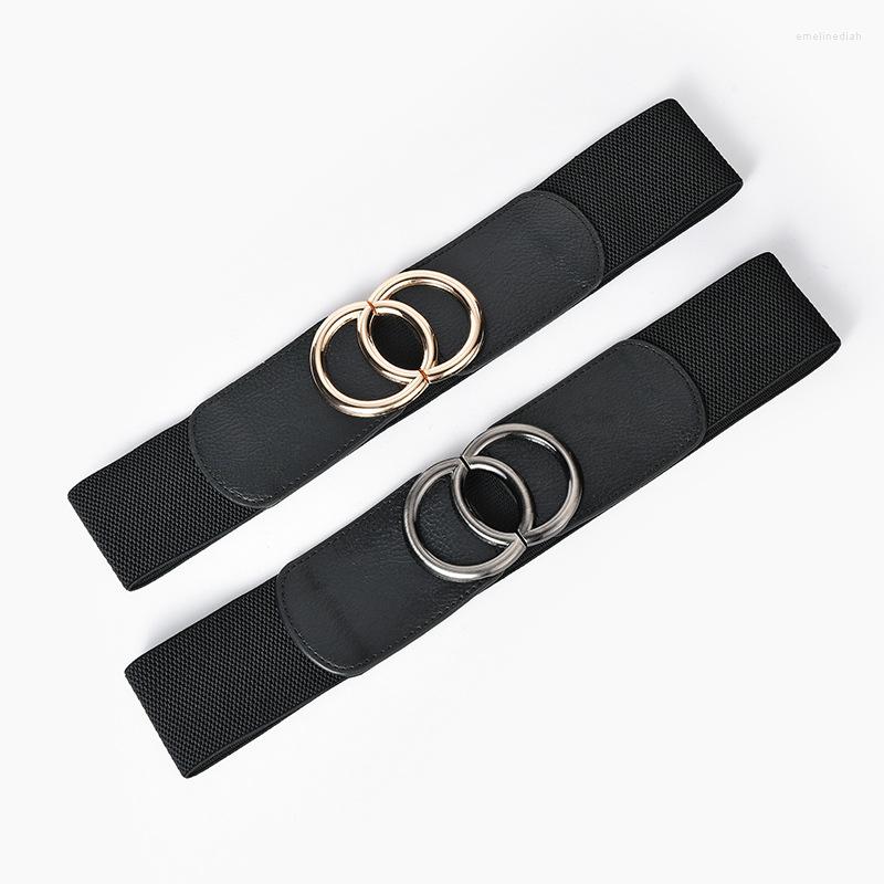 

Belts Narrow Stretch Dress Belt Women Fashion Waist Thin Buckle Waistband For Ladies, Black