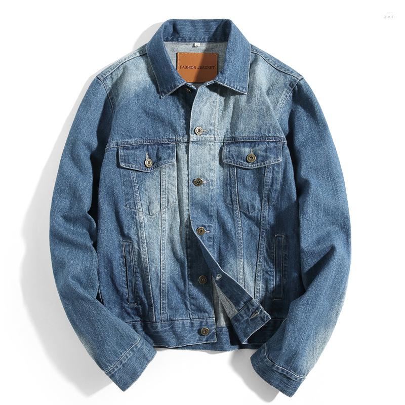 

Men's Jackets Men's Denim Jacket College Outwear Jeans And Coats Men Jaqueta Masculino Brand Clothing Fashion Male Streetwear TS-275, Blue