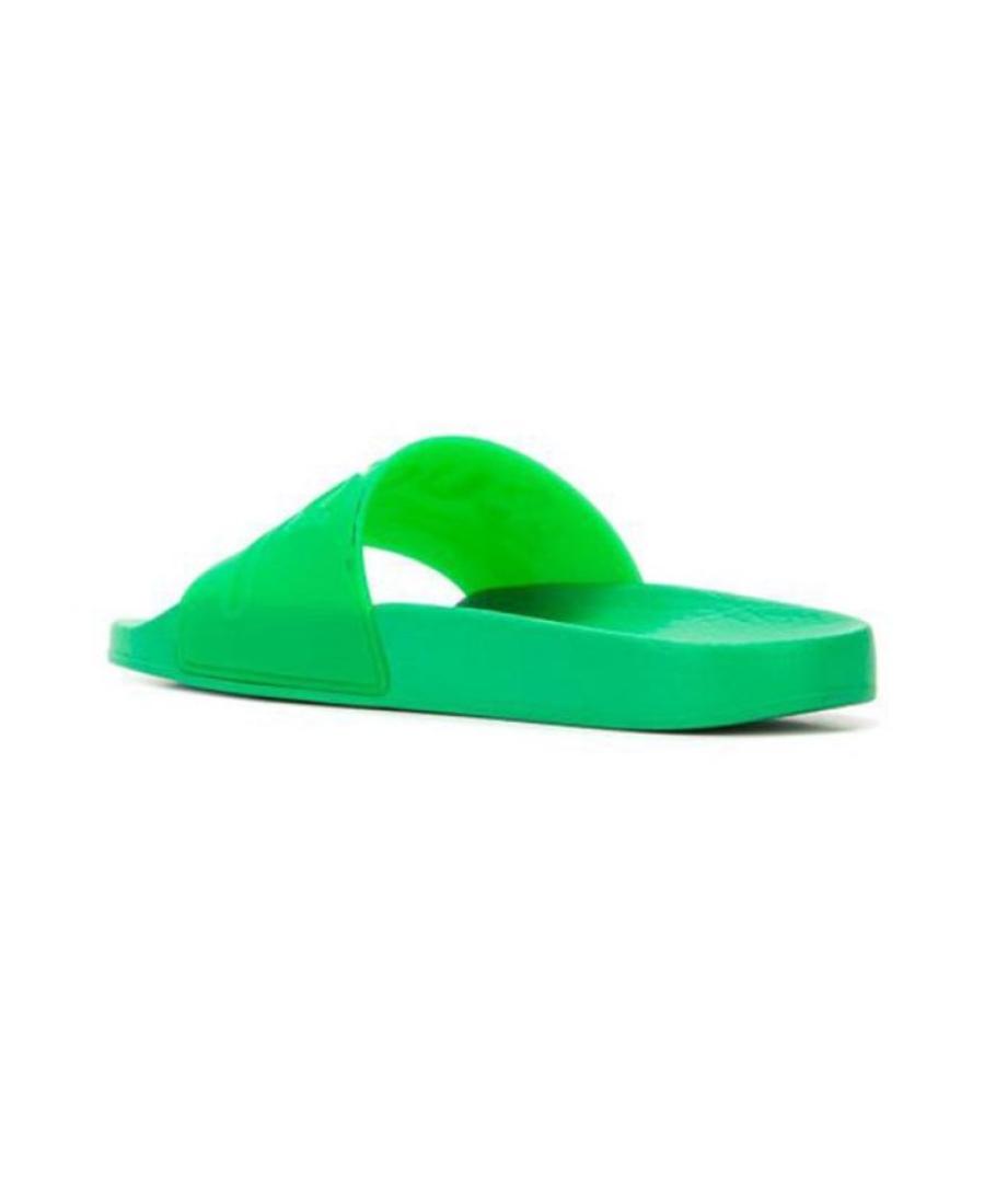 

2019ss mens womens fashion open toe slip on pool rubber Slide sandals with Logo embossed size euro 35456486126, Green