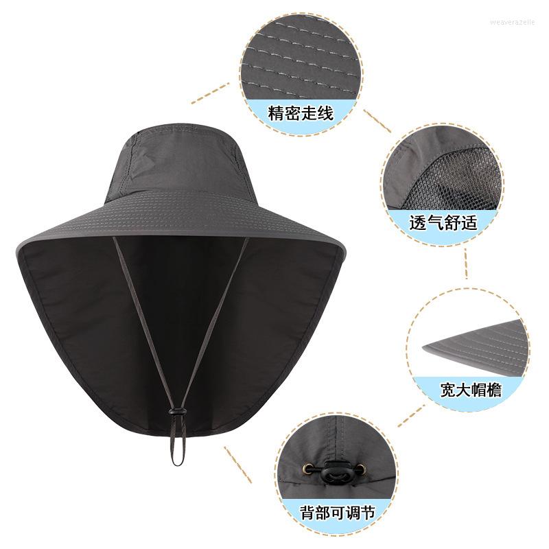 

Berets Outdoor Fisherman's Hat For Men And Women Summer Sunscreen Quick Drying UV Breathable Fishing Mountaineering, Purple