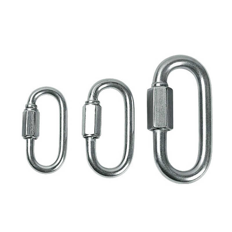 5 PCSCarabiners BOHU Carabiner Climbing Screw Quick Link Rigging Hardware Chain Safety Camping Equipment Snap Hook Connector D-ring P230420-image-860274317