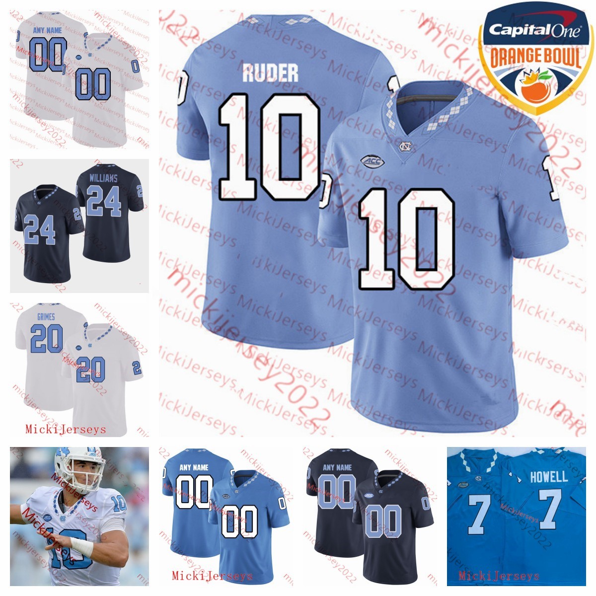 

North Carolina Tar Heels Football jersey Gavin Blackwell Jefferson Boaz Deandre Boykins British Brooks Tymir Brown Bo Burkes Noah Burnette Mens Stitched jerseys, White