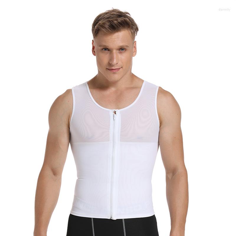 

Men' Body Shapers Chest Shaper For Compression Undershirt Hide Men Corset Slimming Shirt To Fit Slim Strong Men' Gynecomastia