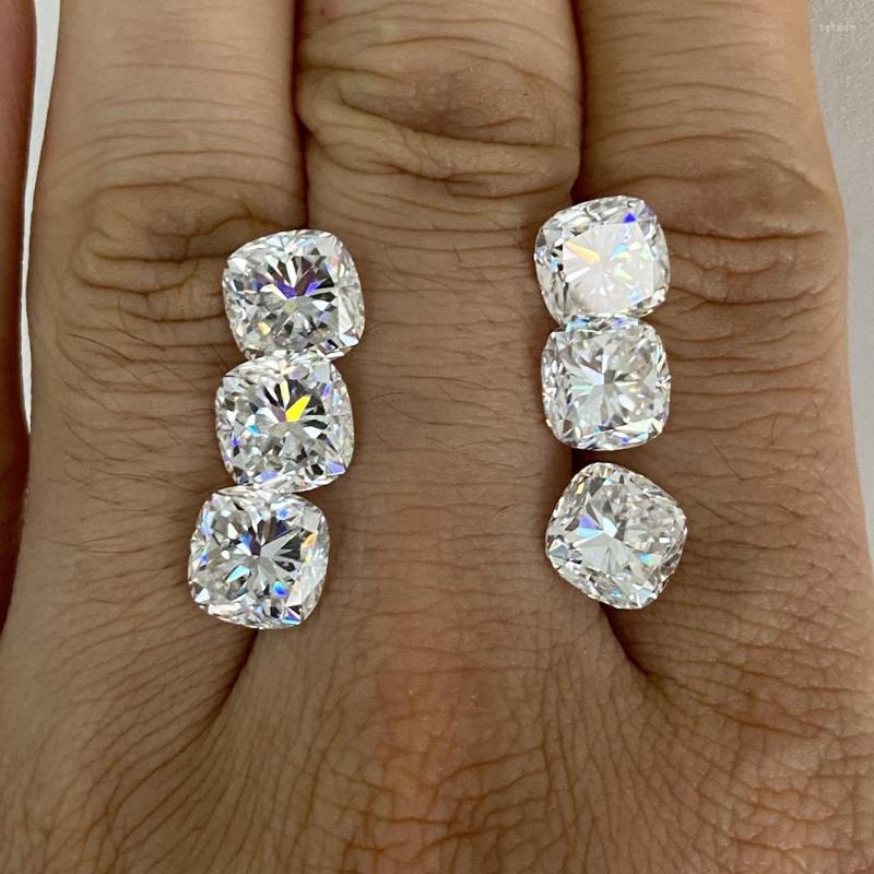

Loose Diamonds GRA Synthetic Cushion Cut Moissanite Diamond 9 9MM 3.5Carats Clarity VVS White D Gemstones