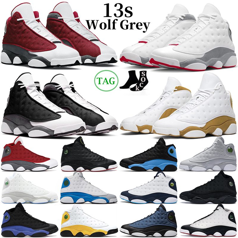 

mens basketball shoes Playoffs University Blue Wheat Hyper Royal Red Black Flint Wolf Grey Brave Blue Obsidian women trainers outdoor sneakers, 13s black flint