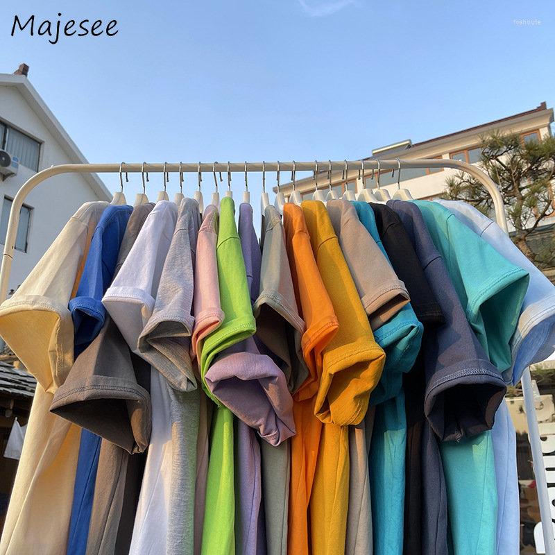 

Men's T Shirts T-shirts Men 17 Colors Solid Summer Short Sleeve Trendy Harajuku Leisure All-match Daily Clothing Camisetas Classic, White