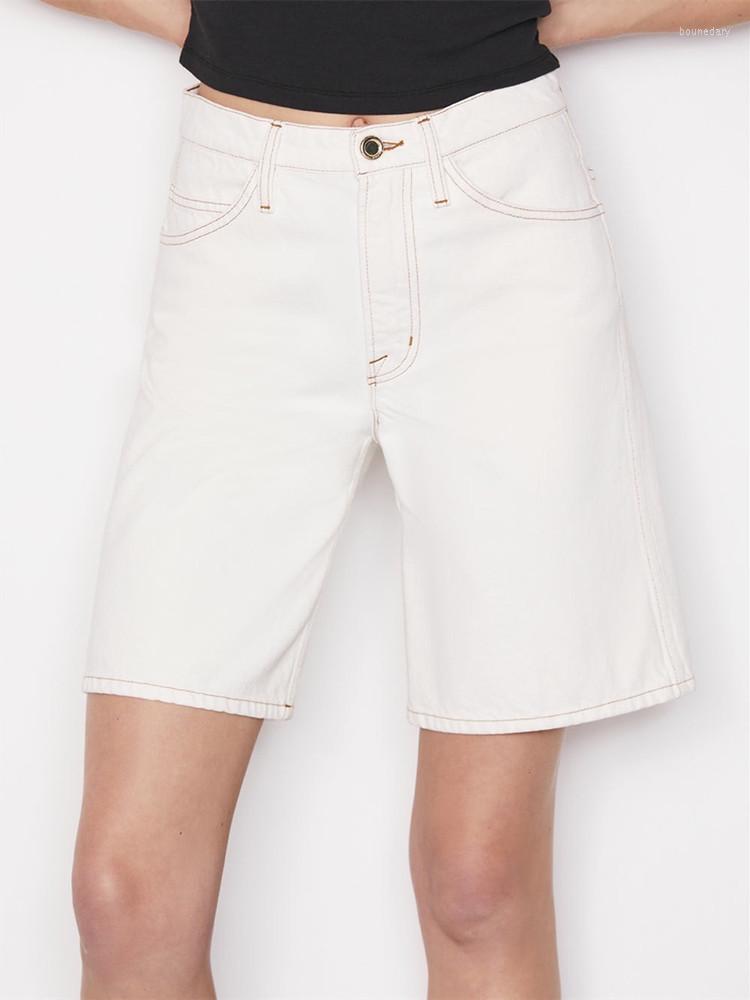 

Women's Jeans Solid Color Women Denim Shorts Simple High Waist Casual 2023 Spring Summer Female