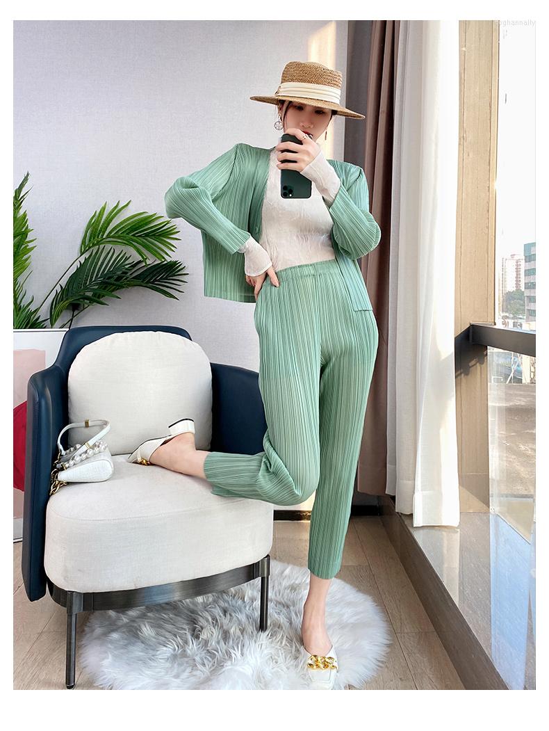 

Women's Two Piece Pants ST06187 Fashion Sets 2023 Runway Luxury European Design Party Style Clothing