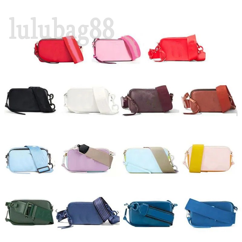 

Shoulder Bags Designers Woman snapshot wide shoulder strap lady mini pochette luxury leather material crossbody handbags cotton lining black pink C23, 15#