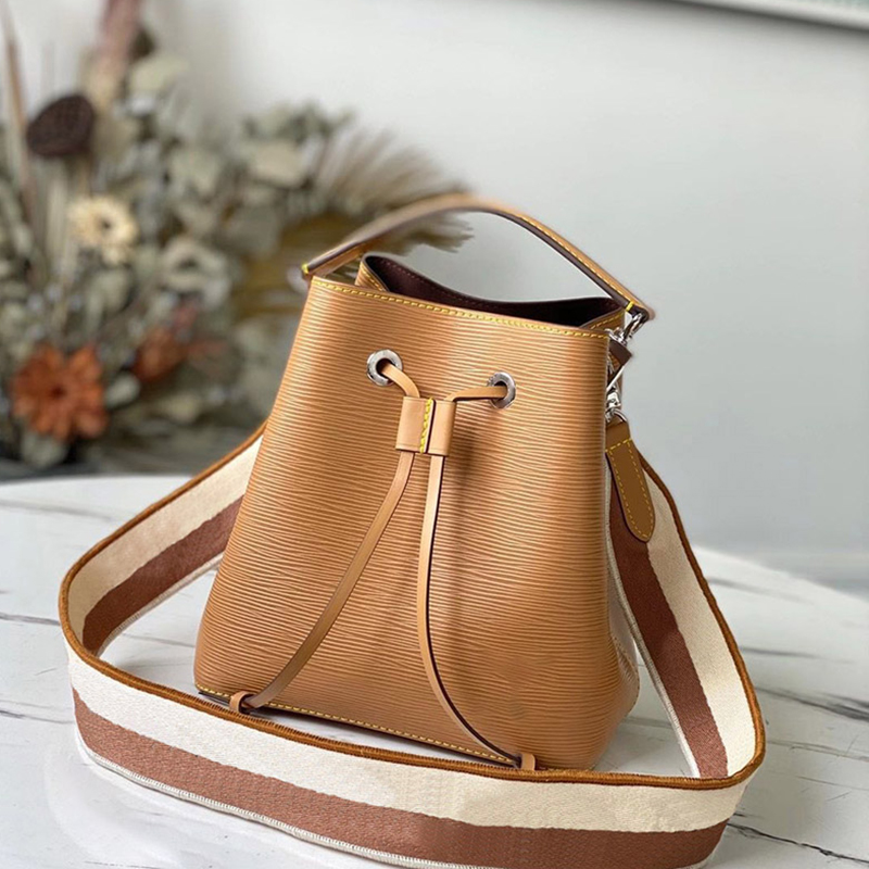 

Designer Bucket Bag Luxury Handbag 20CM High Imitation Shoulder Bag With Box ZL056