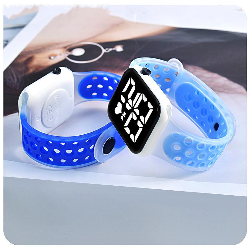 

Wristwatches 2023 Men's Sport Watch Waterproof Digital Led For Men Women Couple Electronic Wrist Watches Montre Homme Relogio Masculino, Bk