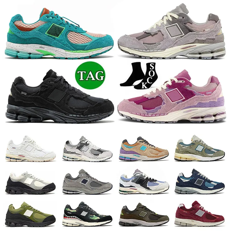 

2002R B2002R Designer Shoes Mens Women Protection Pack Pink Phantom Lunar New Year Luxury Triple S Black White On Cloud Basement Olive 2002 R Casual OG Sneakers, A13 light arctic grey purple 36-45