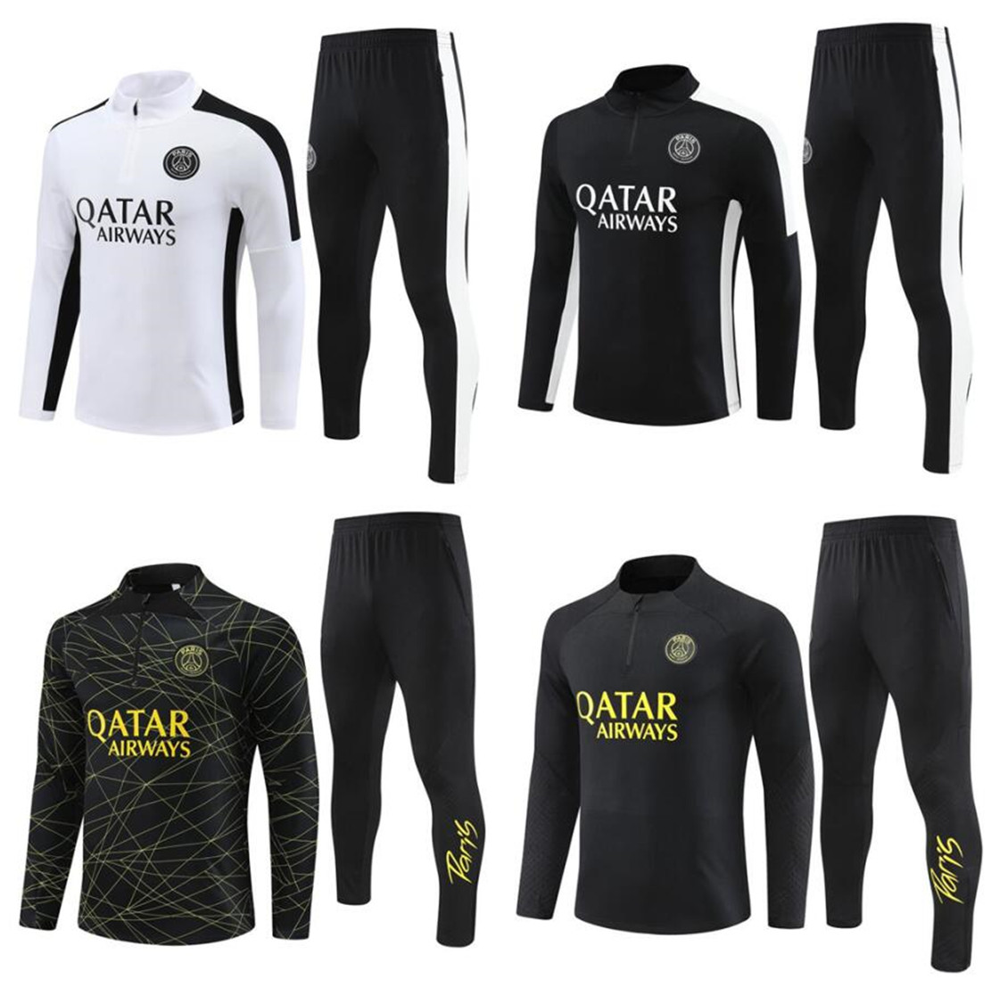 

/22 /23/24 kids Paris tracksuits training psgs chandal 2022 23 mbappe kit survetement foot tuta jacket retro futbol Soccer football men and KIT