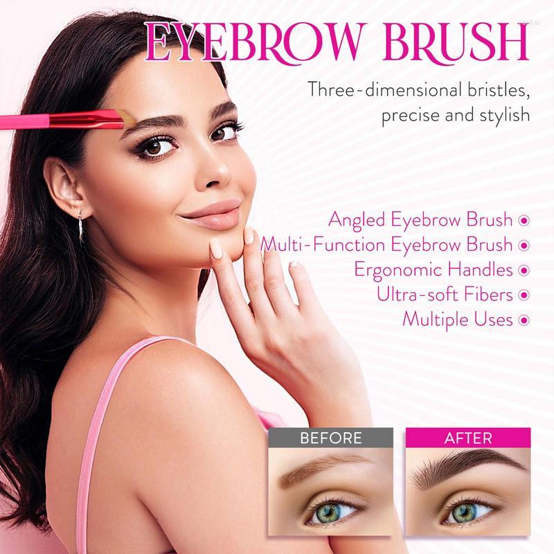 

Makeup Brushes 2PCS Multifunction Eyebrow Brush Square Hair Stroke Brow Stamp Create Natural For Women Girls