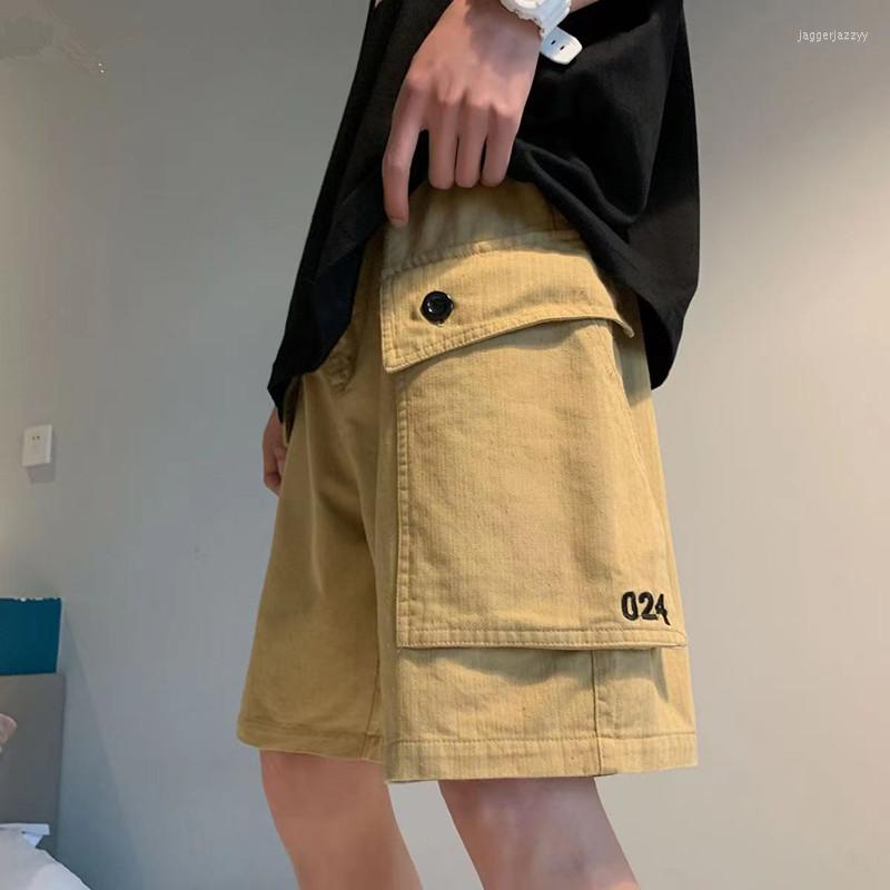 

Men's Shorts Summer For Men Sweatpants Casual Short Homme Big Pocket With Liner Knee Lenght Sport Cargo Pants Ovresized Trouser, Army green