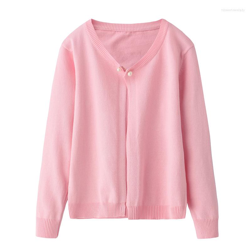 

Women' Knits Early Autumn Of 2023 Knitted Sweater Women Cardigan Thin Short Jacket 100-band With Small Shawl Sunscreen, See chart