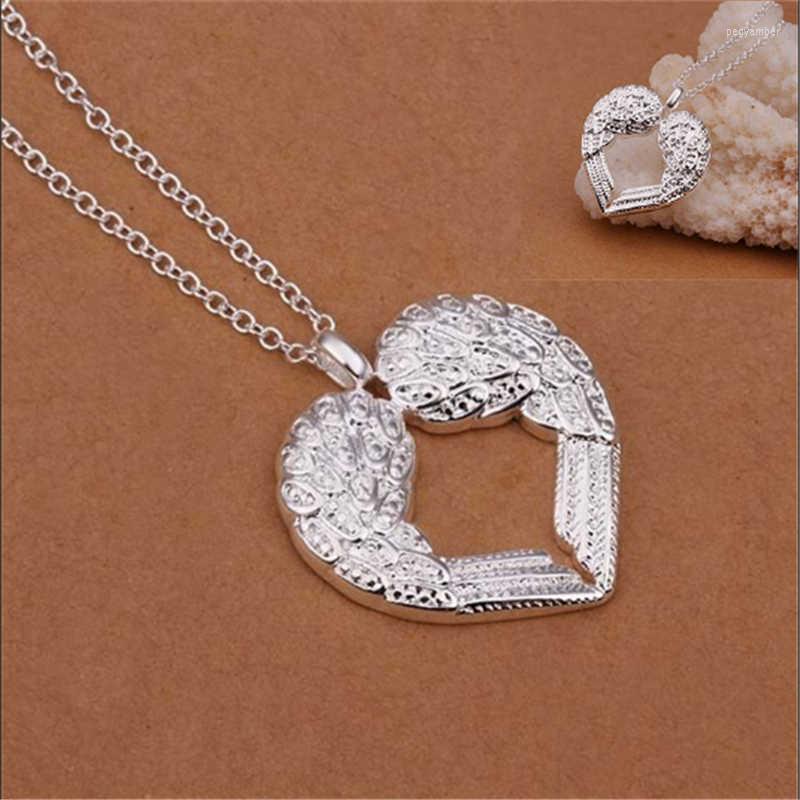 

Pendant Necklaces Fashion Heart Angel Wing Necklace For Charms Women Wedding Engagement Jewelry