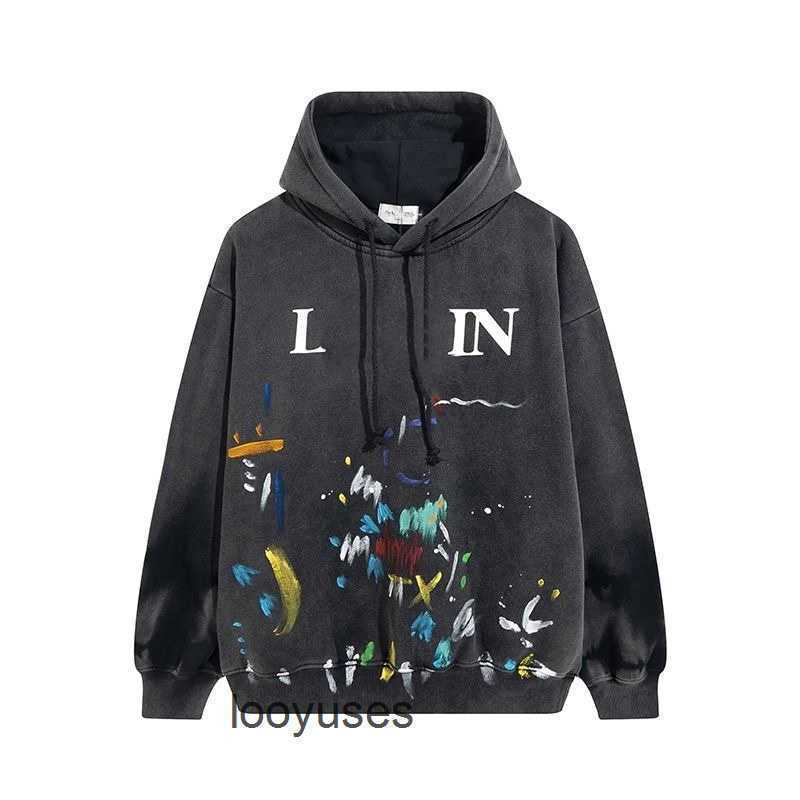 

Men' hoodieDesigner Luxury lanvins Classic Sweaters Galleryes Streetwear Dept Splash Ink Graffiti Print Men' Women' Autumn Co Winter Loose Hooded