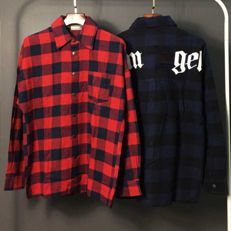 

fashion casual shirt designer mens shirts plaid letter printing cardigan coat loose cotton long sleeves Shirt, Black