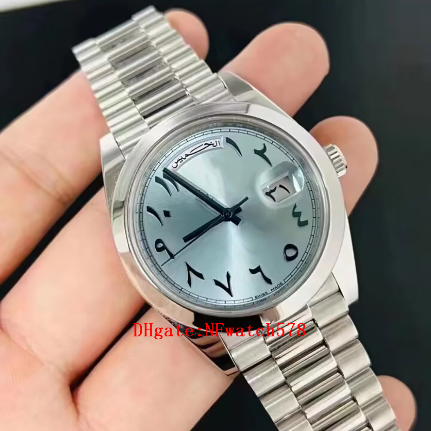 

Men Automatic Mechanical 3235 Watch 40mm Arabic Numeral Ice Blue Dial Watches Folding Clasp Waterproof Design Business Wristwatches 228236 BP Factory Original Box