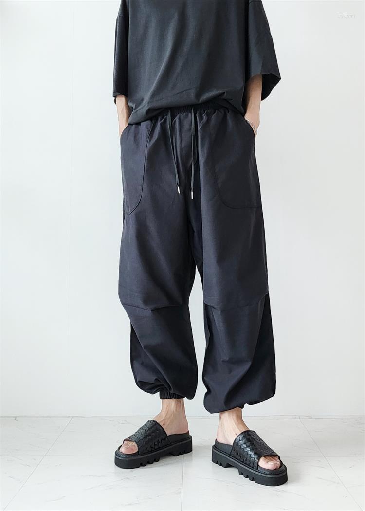 

Men' Pants Japanese Youth Black Wide Leg Overalls Men' Spring And Autumn Fashion Brand Loose Casual Leggings