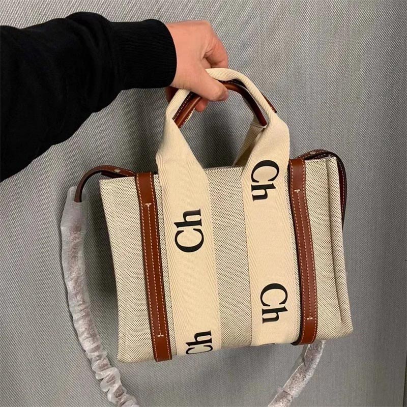 

Removable strap shoulder bag ladies woody tote bags street western style popular sac luxe canvas designer bags with letters delicate common XB039 B23, 1#
