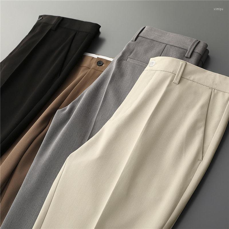

Men's Suits Mens Suit Pants 2023 Streetwear Fashions Classic Simple Casual Slim Fit Korean Style Straight Drape Office Trousers H170, Heise