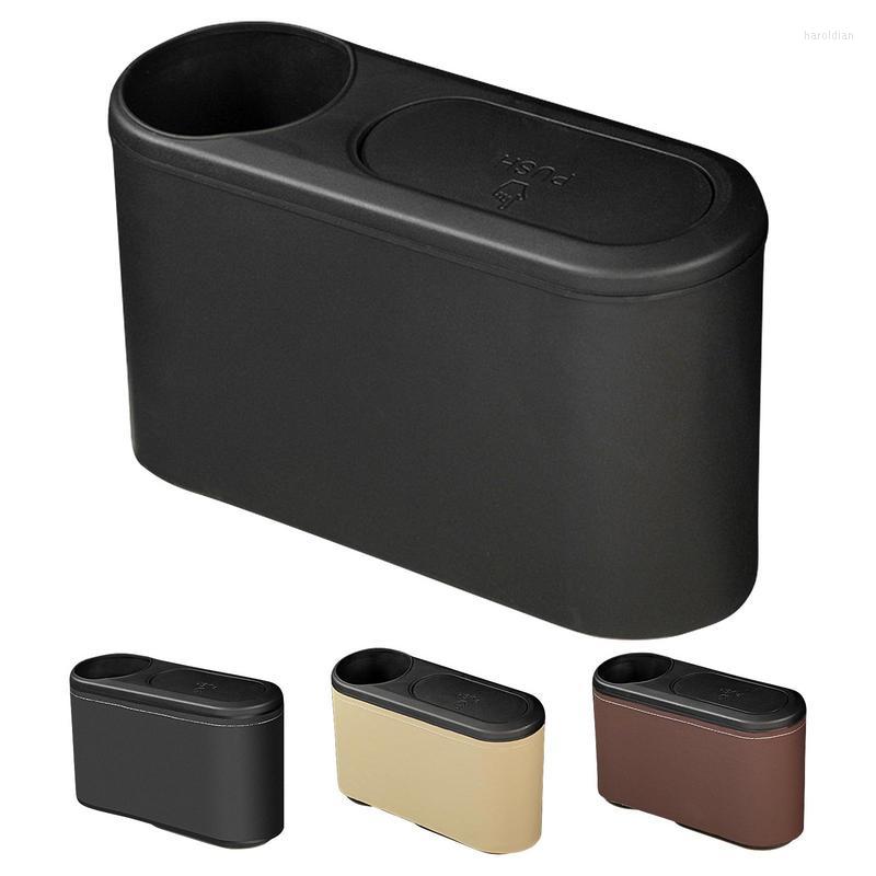 

Interior Accessories Car Trash Can Bin With Lid Universal Auto Mini Leakproof Cup Rack Organizer Storage For Back Seat Fit Vehicles