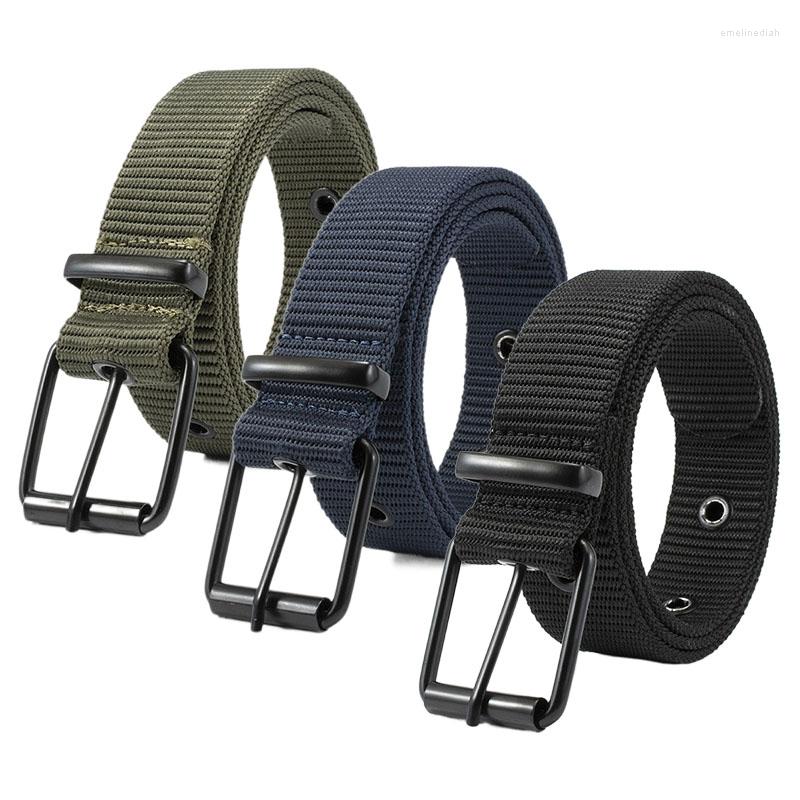 

Belts Men's Outdoor Leisure Sport Belt Black Green Women Pin Buckle Nylon Quick Drying
