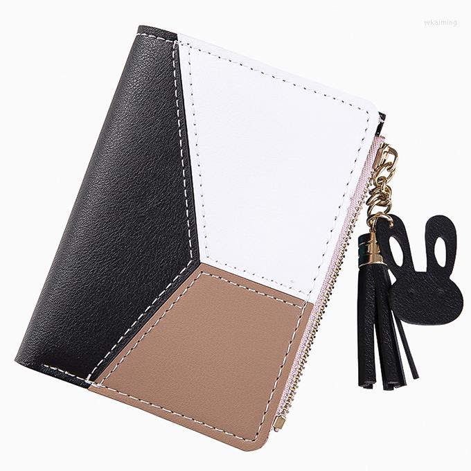 

Wallets 2023 Women's Wallet PU Leather Made Of Women Purses Card Holder Foldable Portable Lady Coin, Black