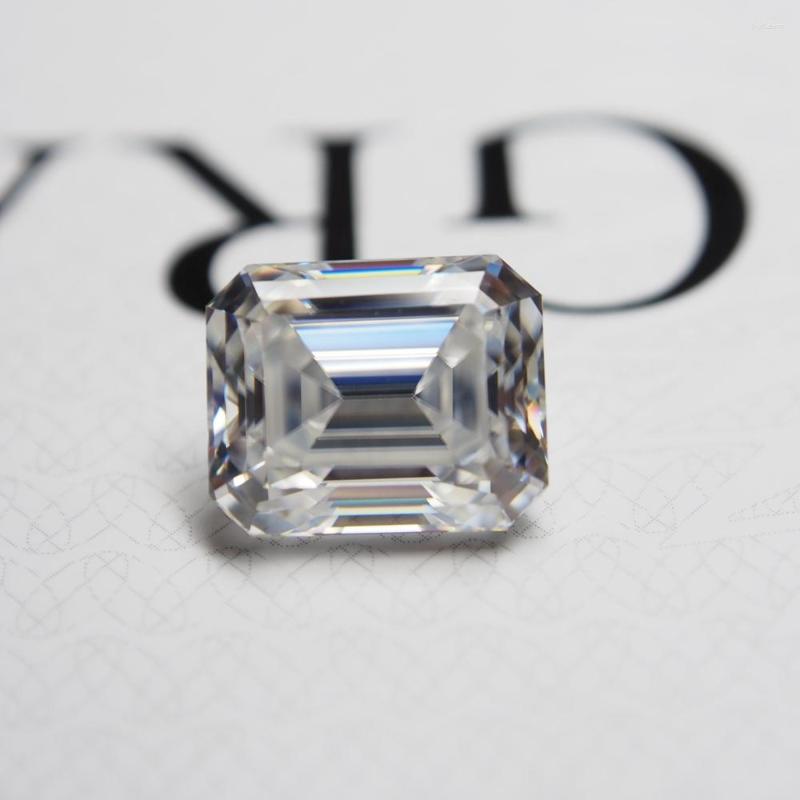 

Loose Diamonds D Color VVS1 Stone Wholesale Certificat Lab Grown Moissanite Diamond Emerald Shape 8 10mm Gemstone Jewelry