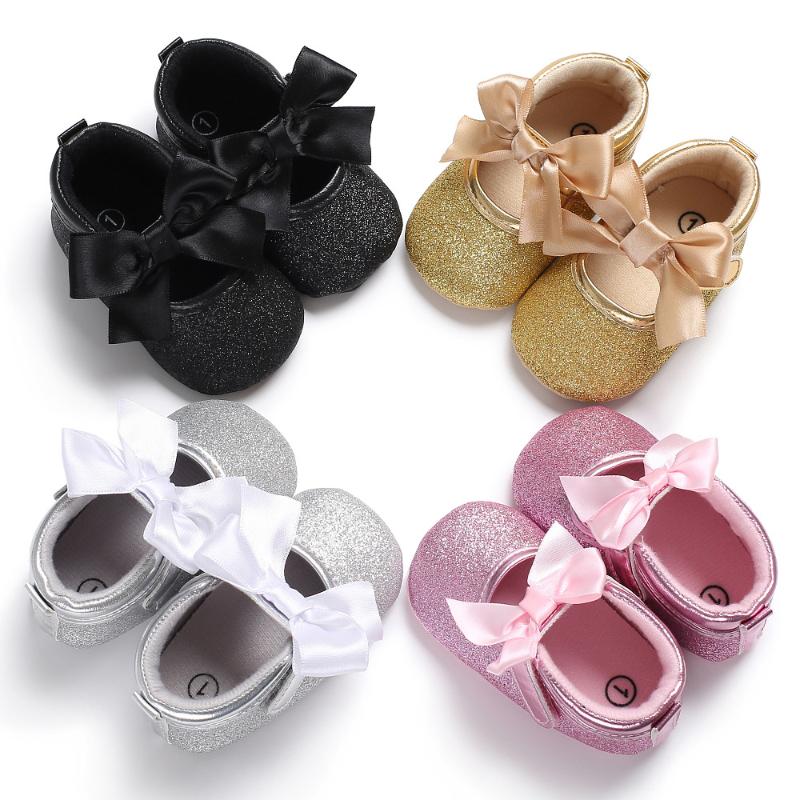 

First Walkers Baby Shoes Spring Autumn -1 Year Old Boy Soft Bottom Princess Series Babies' Toddler Born Girl, Black