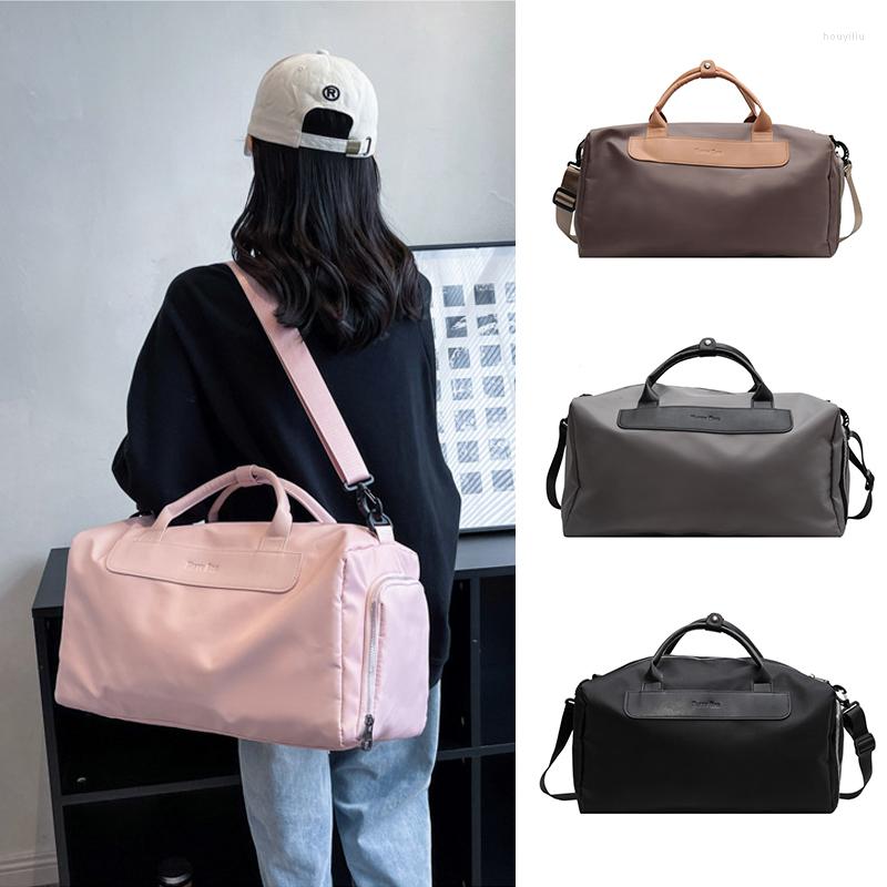 

Outdoor Bags Fashion Valise Bag For Women Gym Fitness Yoga Travel Luggage Handbag Cross Duffle Sports Shoulder Weekend Swim, Pink