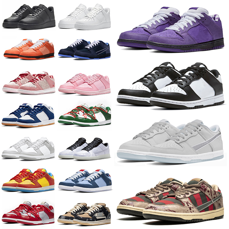 

2023 designer shoes for men women Plate-forme sneakers low Panda White Black Freddy Krueger Blue Lobster Purple Why So Sad StrangeLove AE86 sb dunks lows trainers, 36-40 triple pink