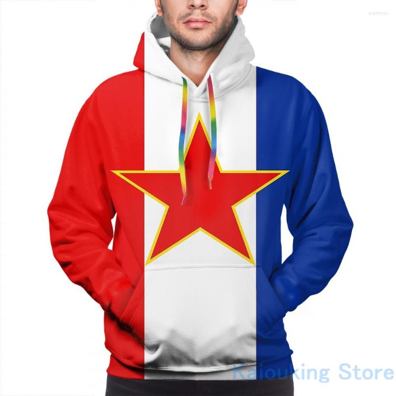 

Men' Hoodies Mens Sweatshirt For Women Funny Yugoslavia Flag Banner Print Casual Hoodie Streatwear