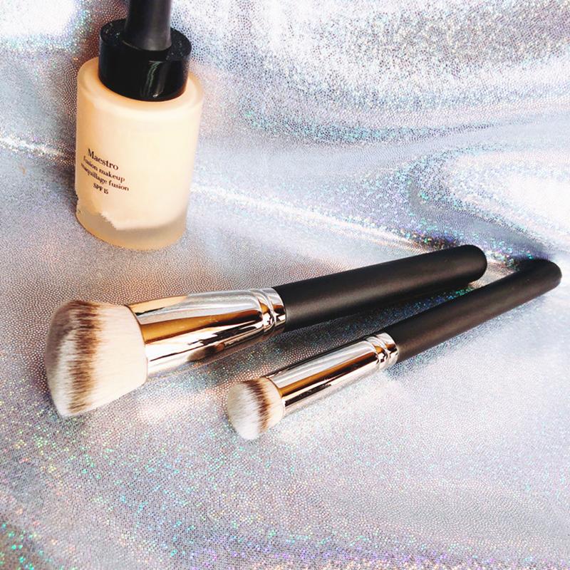 

Makeup Brushes Luxury Wood Copper Handle #270s Angled Round Head Acne Concealer Brush #170 Foundation Contouring