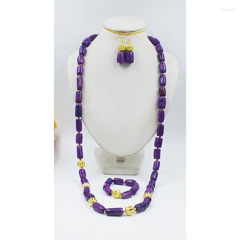 

Necklace Earrings Set 40 Inch 12-13MM Charm Women Sweater Necklace. Lavender Color. Natural Coral, Picture shown