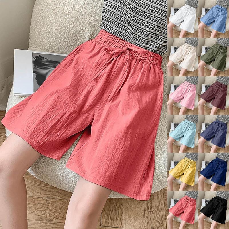 

Women's Shorts Women Summer Casual Solid Mini For Sexy Swimsuits With Sleepwear Set Silk, Red