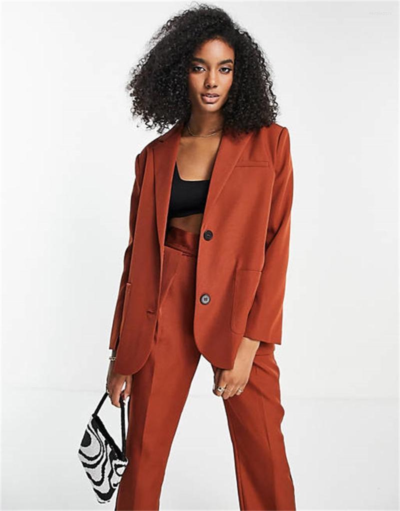 

Women's Two Piece Pants Women's Tailored Suits 2 Set Fashionable Lapels High Quality For Elegant Prom Party Wedding, Sky blue