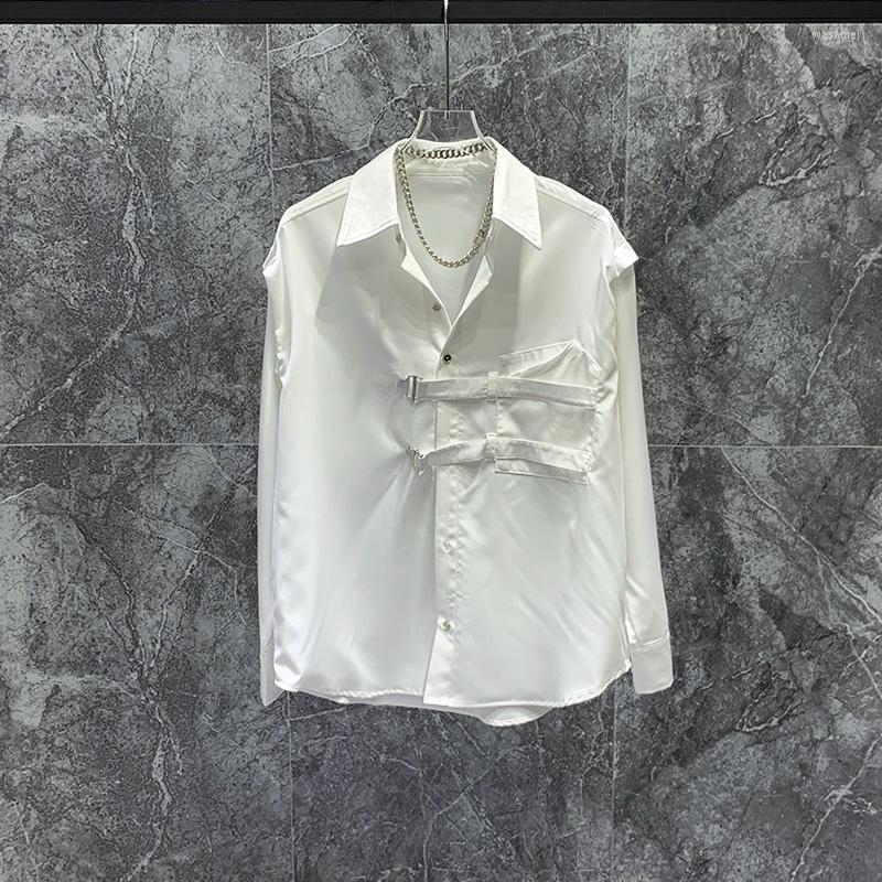 

Men's Casual Shirts Gh0698 Fashion Men's 2023 Runway Luxury European Design Party Style Clothing, Black