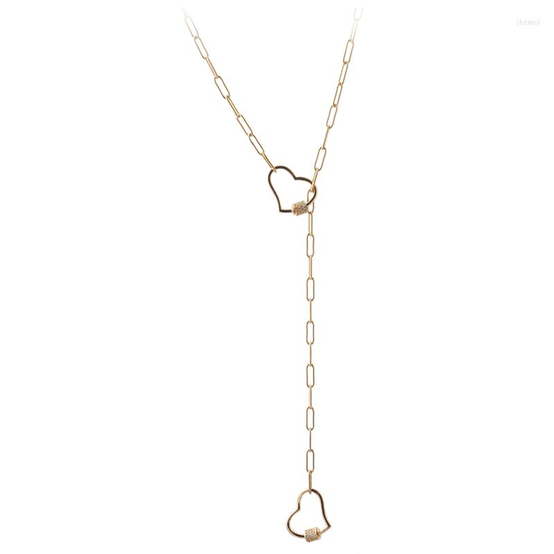 

Choker NeeFu WoFu Heart Shape Pendant Woman Charm Stainless Steel Metal Crescent Black Fashion Jewelry Wholesale