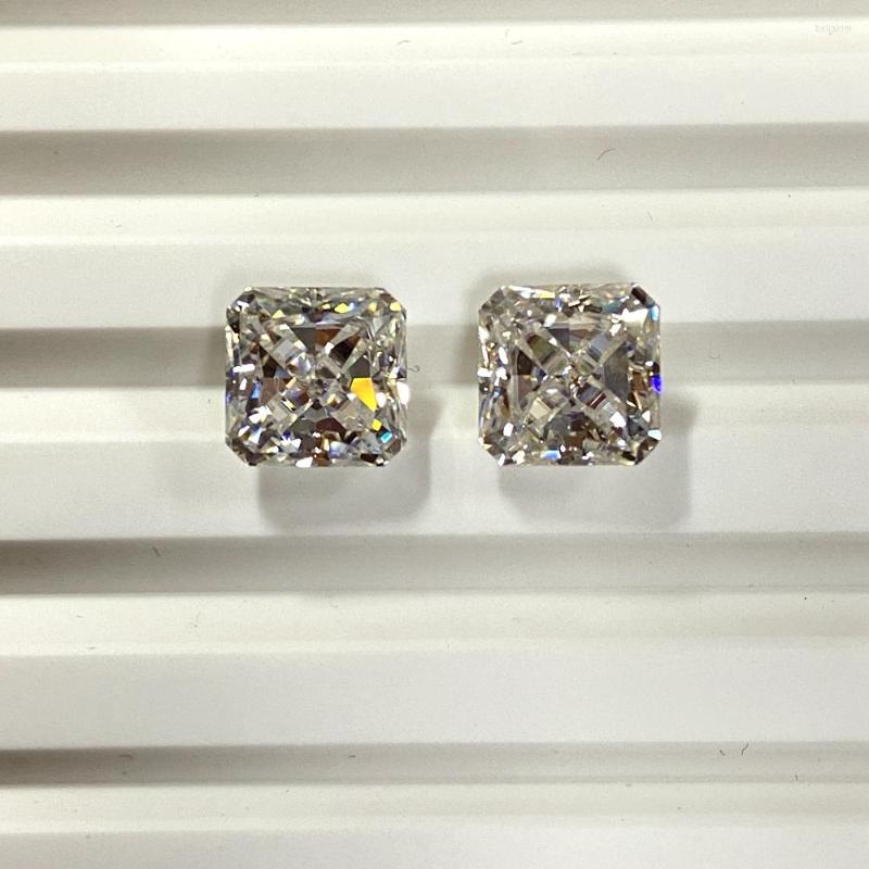 

Loose Diamonds Meisidian Radiant Iced Crushed Cut Supper White D VVS Excellent 8X8mm 3 Carat Moissanite Diamond For Ring