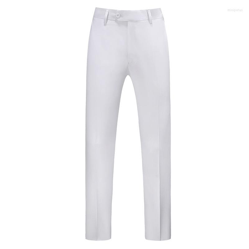 

Men's Suits Men's Dress Pants Ankle-Length Micro-elastic Standard Fit Solid Color Black White Red 2023 M-6XL, Green