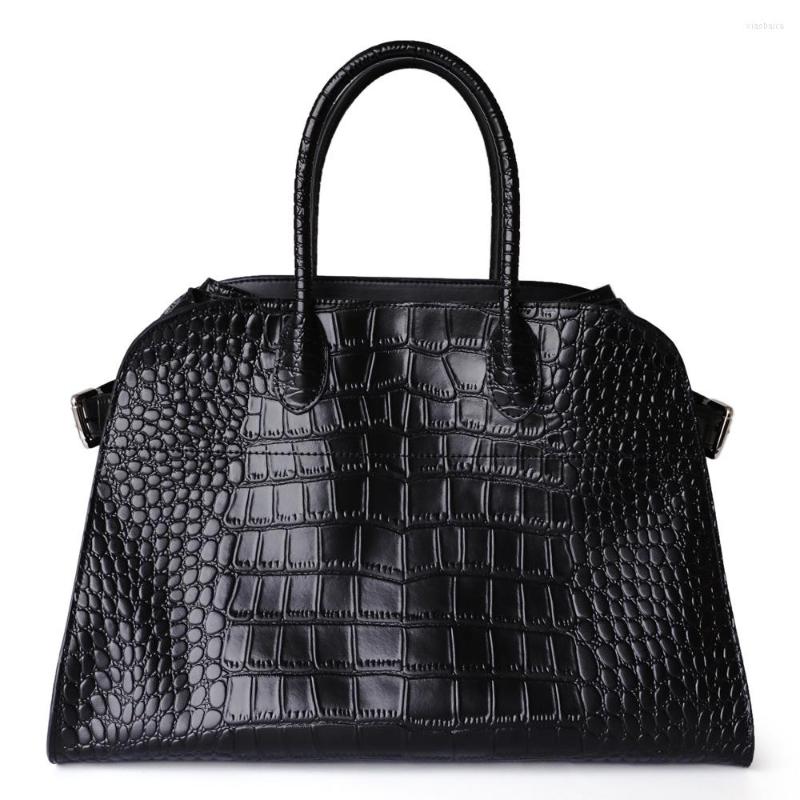 

Evening Bags Women's Large Boston Bag Real Leather Versatile Handbag Capacity Commuter Vintage, Brown