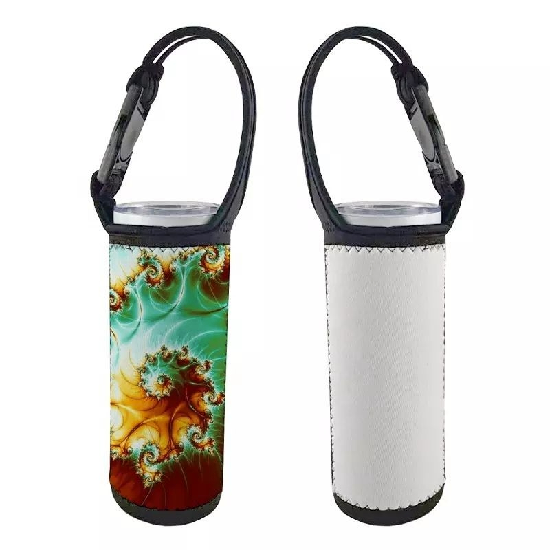 Sublimation white Blank 20oz Skinny Tumbler Tote Diving cloth Neoprene bottle Sleeves with Adjustable Strap Drinkware Handle Water cups Carrier S-image-860281120