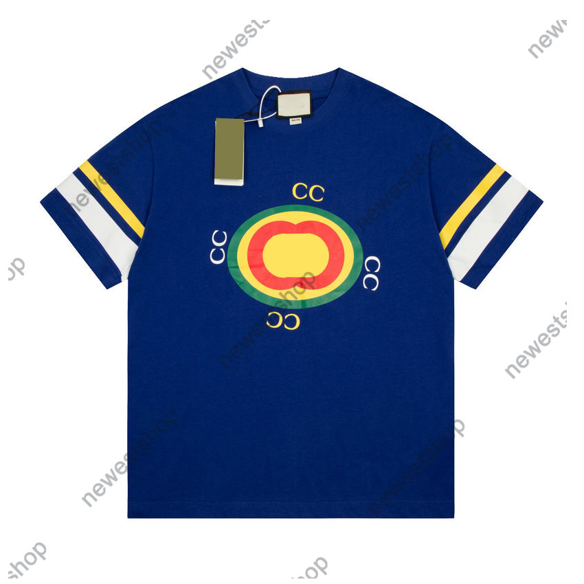 

True size Mens Plus Tees Polos summer men designer t shirt 2023 letter print short sleeve cotton t shirts women blue tee XS-L