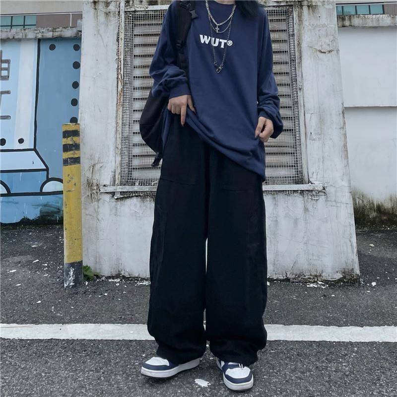 

Women' Pants Women -4XL Casual Safari Style Drawstring High Waist Trousers Loose Japanese Streetwear Vintage Solid Color Hip-hop Bf, Khaki