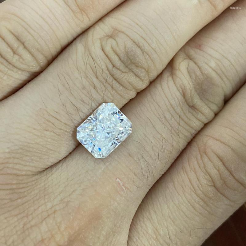 

Loose Diamonds VVS D Colorless 8x12MM Radiant Cut Moissanite White Lab Grown Gemstones For Engagement